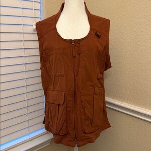 Duluth Trading Women's Heirloom Gardening Vest Size Large Rust